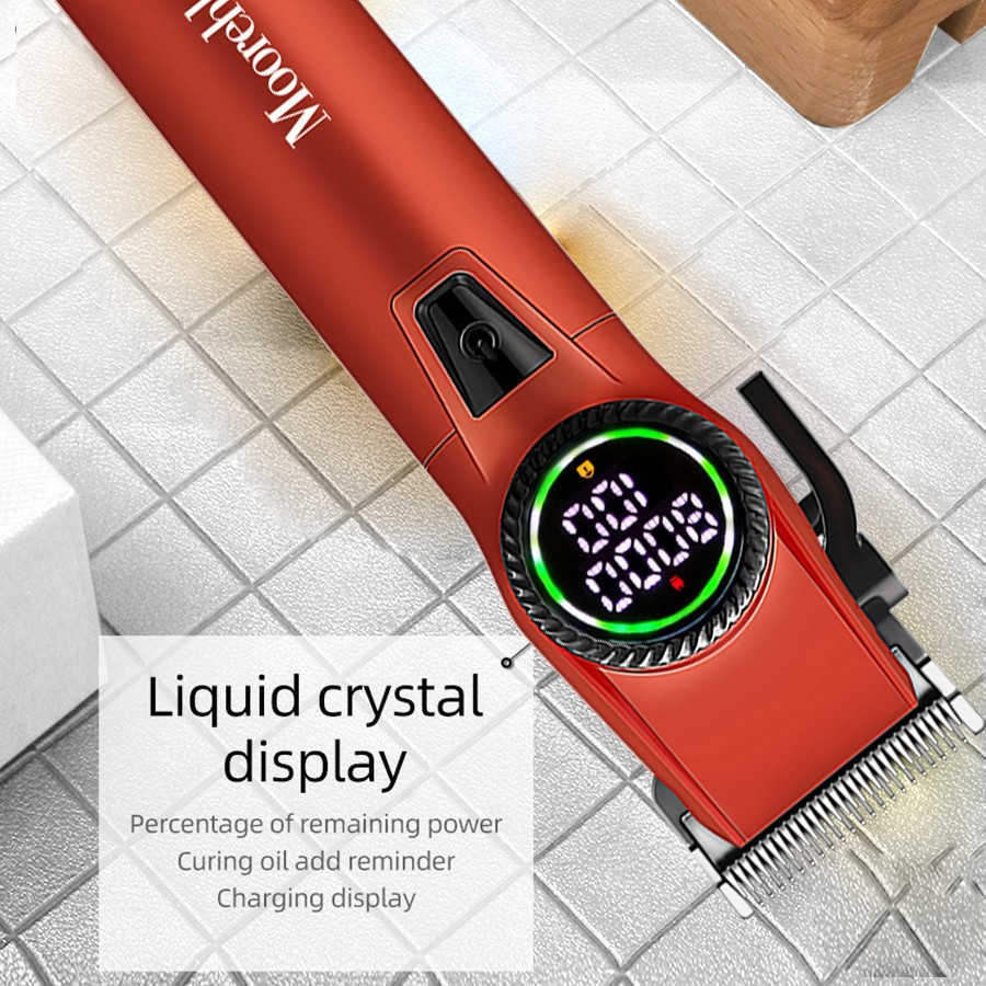 Aoko D6 electric cutting clipper hair salon special electric fader digital display electric USB charging W240806