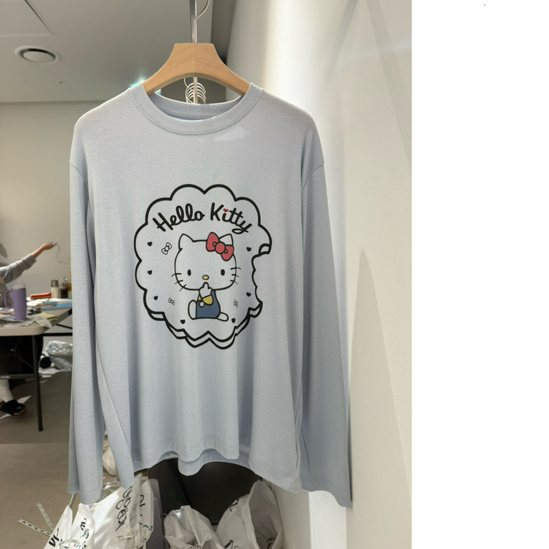 Korean Summer New Cartoon Round Neck Short Sleeve T-Shirt For Women, Loose Ins Style Peppermune