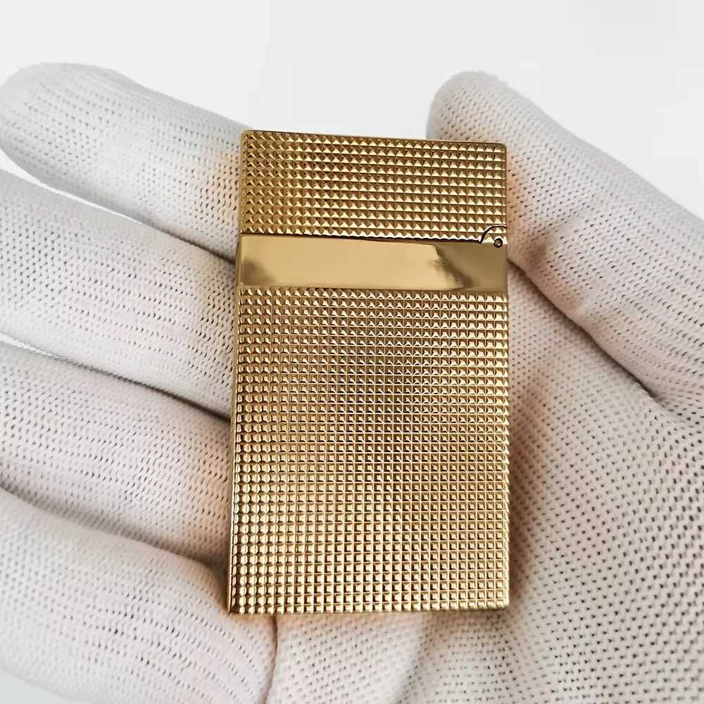 Luxury Ligne 2 Cigarette Lighter Bright Sound Smoking Men Metal Gas Inflatable Butane Flame Tobacco Lighters 100% New DropshipC250315