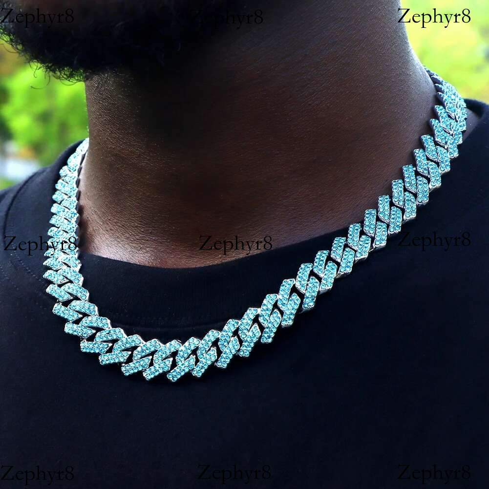 Full diamond Cuban Chain Luxury set Cuban Chain Necklace High order jewelry for formal occasions