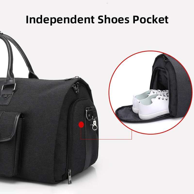 Men's Hand Lage Bag Sport Travel Large Capacity Garment Handbag Folding Business Shoulder Bags Shoes Compartment Xm137