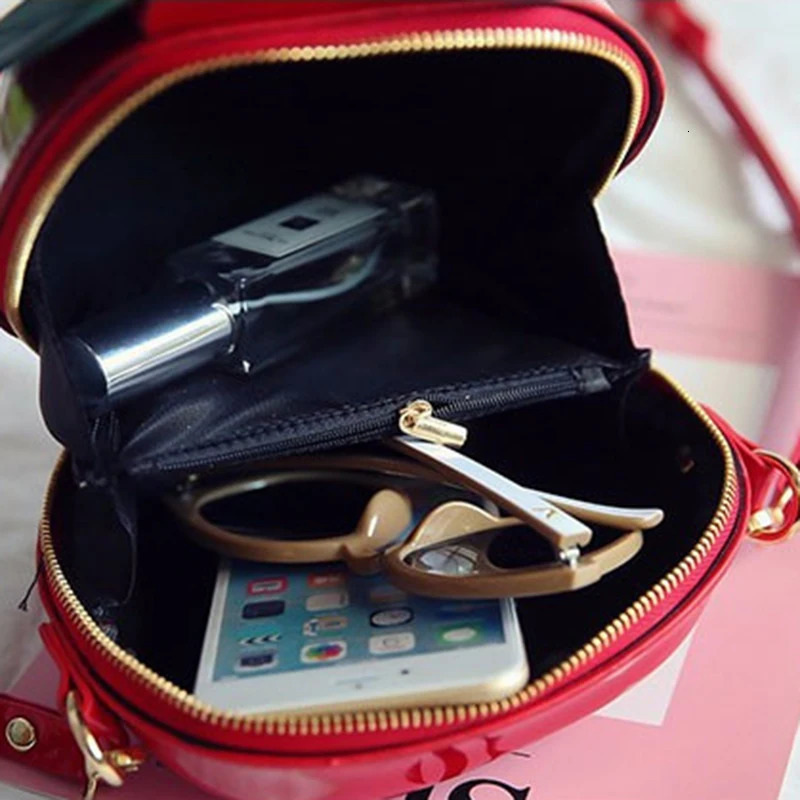 Boutique De FGG Funny 3D Apple Shape Women Crossbody Bags Girls Small Casual Shoulder Handbags Messenger Purses Bag 250314