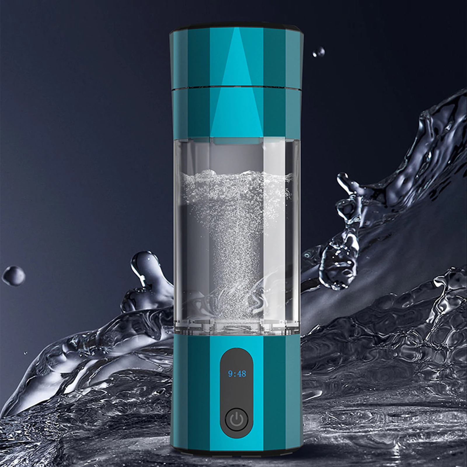 10000PPB Intelligent Hydrogen Rich Water Mug Japan Water Filter Hydrogen Water Bottle Electrolysis Hydrogen Mug Generator 250314
