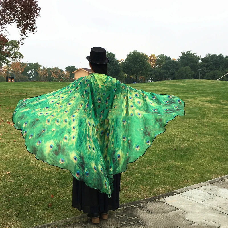 Fashion Butterfly Wing Polyester Beach Towel Corner Scarf Womens Christmas Gift Summer Printed Towel Fashion Womens Clothing 250314