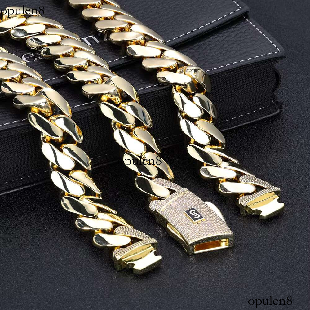 NUOYA Monaco Style k Chain Sier Smooth Iced Out VVS Moissanite Cuban Bracelet Fine Jewelry