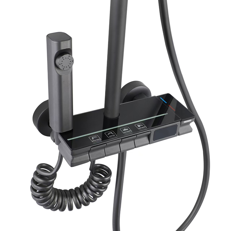 High-Efficiency Digital Handheld Showerhead with Adjustable Spray Settings for Optimal Bathing Experience
