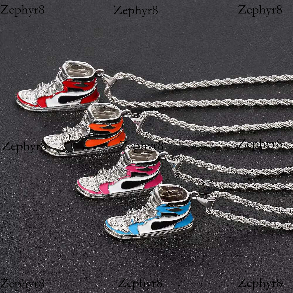 2025 New model Cool Collar Street Style Fashion Environmental Protection Punk Hiphop Rapper Men Sports Shoe Pendant Jewelry Necklace