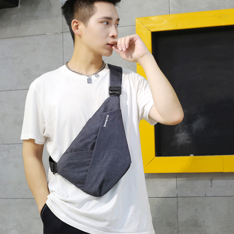 digital gun single shoulder chest trendy brand crossbody, close fitting anti-theft men's sports motorcycle riding small bag designer bag