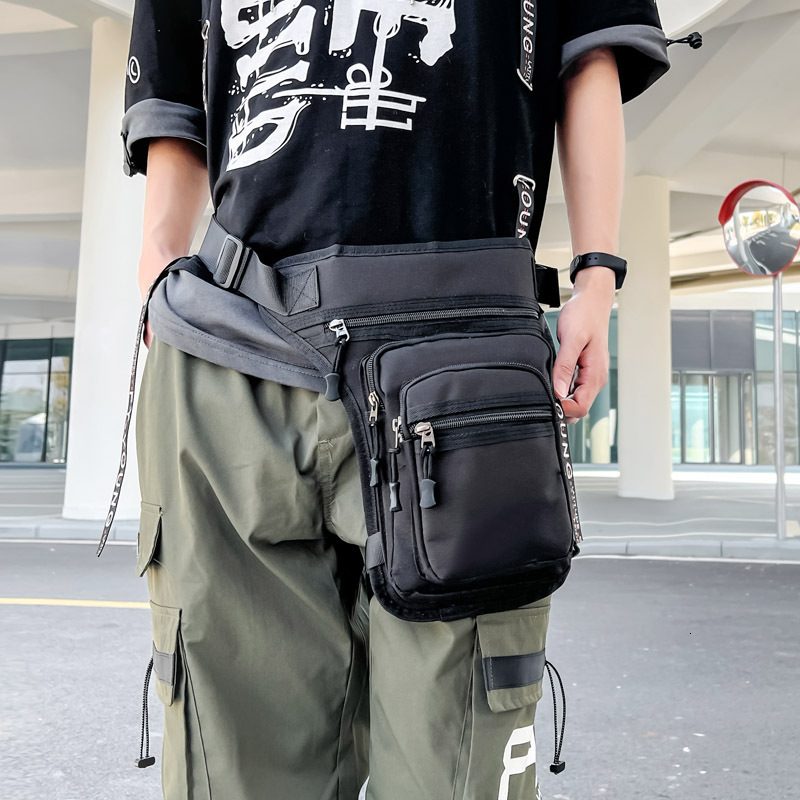 Outdoor motorcycle backpack riding and leg multi compartment men's travel sports waist, Luya fishing gear designer