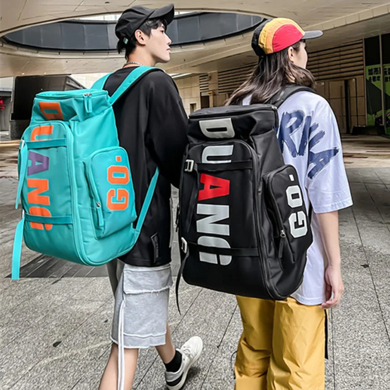 Sports fitness bag mens travel backpack large waterproof skateboard shoulder cross body training laptop dry and wet school 250314