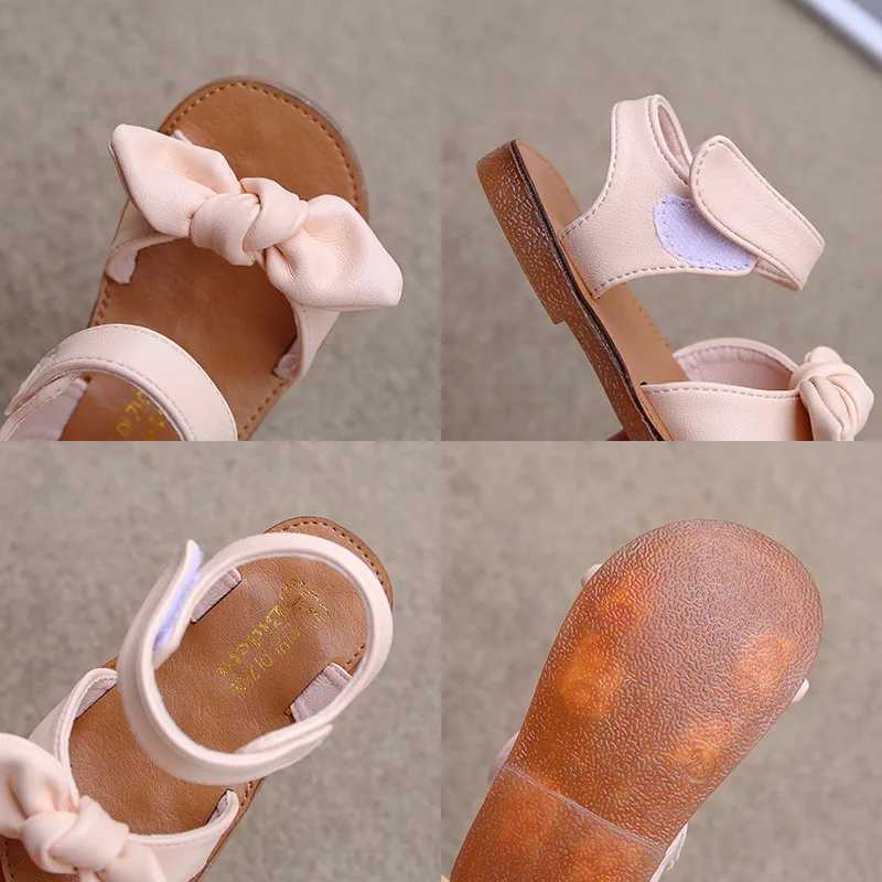 Girls Sandals Fashion Princess Classic Baby Girls Childrens Summer Sandals Childrens Sweet Summer Shoes Soft 21-30 Hot Selling BowT250315