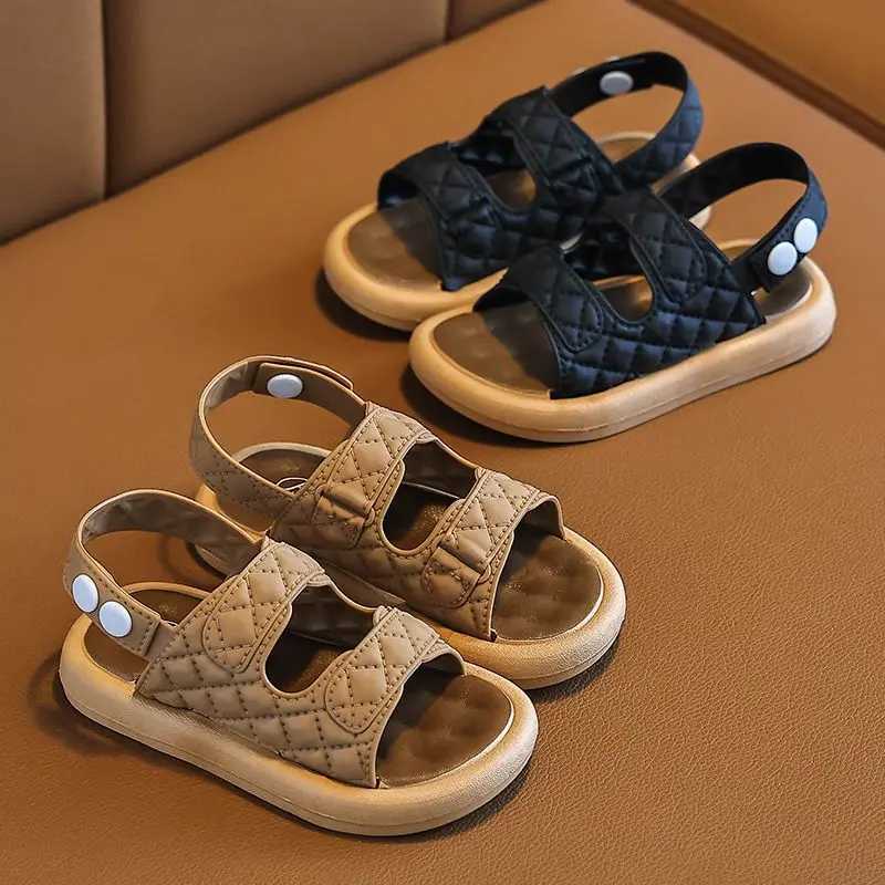 New Summer Concise Trend Flat Sandals For Girls Boys Aged 2-8 Children Slippers Non-slip Outdoors Seabeach Flip Flops Kids ShoesT250315 z250708AC48
