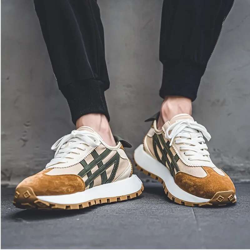 2025 New Men's Flat Shoes Designer Trendy Fashion Outdoor Men's Comfortable Breathable Thick soled Sports Shoes1