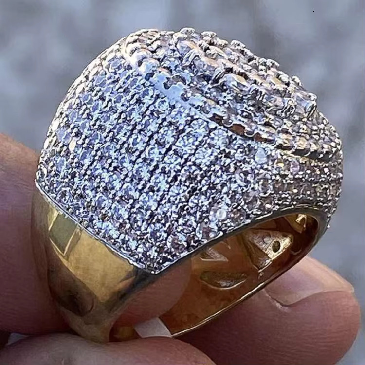 Pass Diamond Tester Hip Hop Bling Color Vvs Moissanite Iced Out MenS 5 Rows Band Engagement Hip Hop Marguise Moissanite Ring