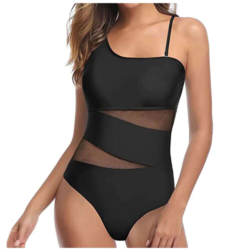 Women's two-piece swimsuit, sexy, solid color, friendship, high waisted underwear, European style, new collection 2024