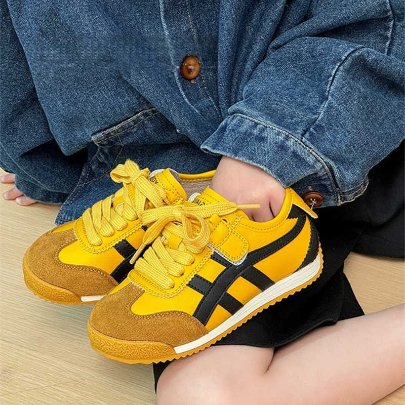 Athletic Outdoor Girls shoes childrens Forrest Gump shoes 2025 new spring childrens shoes boys soft soled sports shoes baby board shoes trendY250314WU