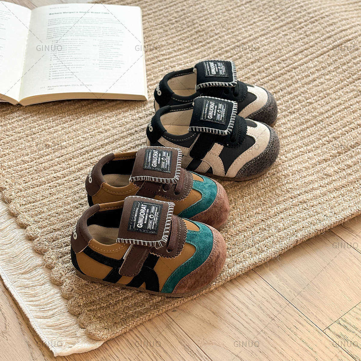 Athletic Outdoor 18-30 Childrens board shoes mens moral training shoes womens casual shoes soft soled baby walking shoes autumn editionY2503142WJ9