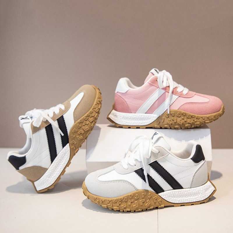 Athletic Outdoor Girls board shoes for spring and autumn 2025 new German training shoes childrens breathable sports shoes boys soft soled Forrest Gump