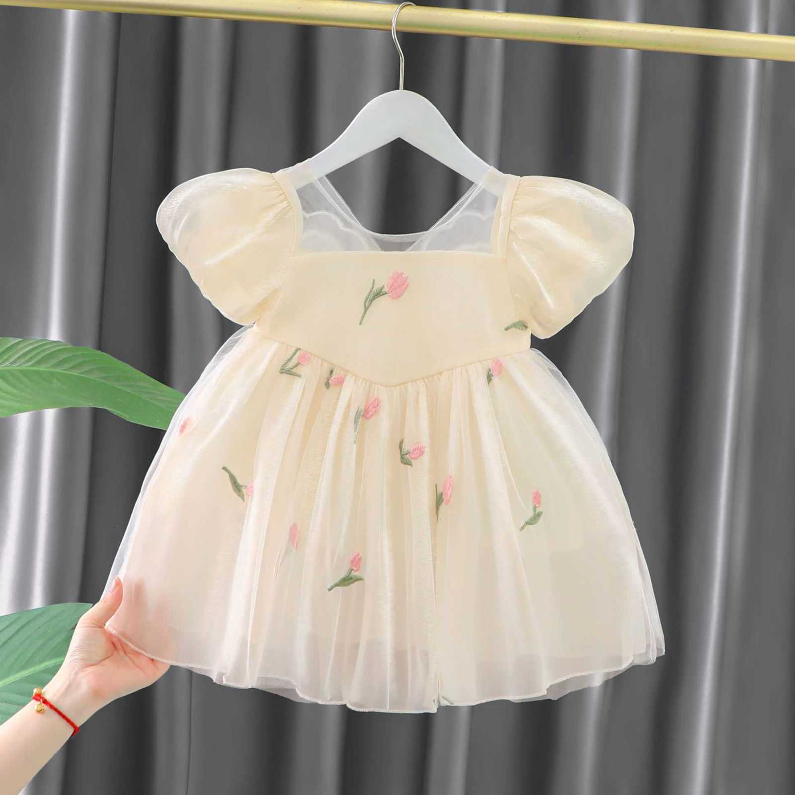 Girl's Dresses Baby Summer Cute Skirt 1 Little Girl Summer 2023 New Year One Dress Girl Princess Dress