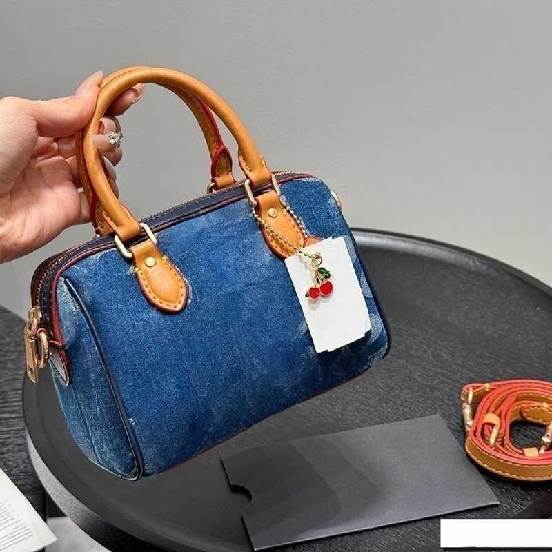 Designer Bag retro denim Shoulder bags NANO SP Handbag Top Quality blue Denim flower crossbody bag Luxury Tote bag Lady Leather Underarm Bags Women jean Purse