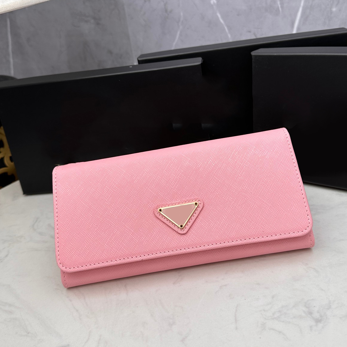 Pink Wallet Designer Card Holder Women Small Cardholder High Quality Synthetic Leather Long Wallet with Box Card Case Luxury Coin Pouch Wallets Designers Woman
