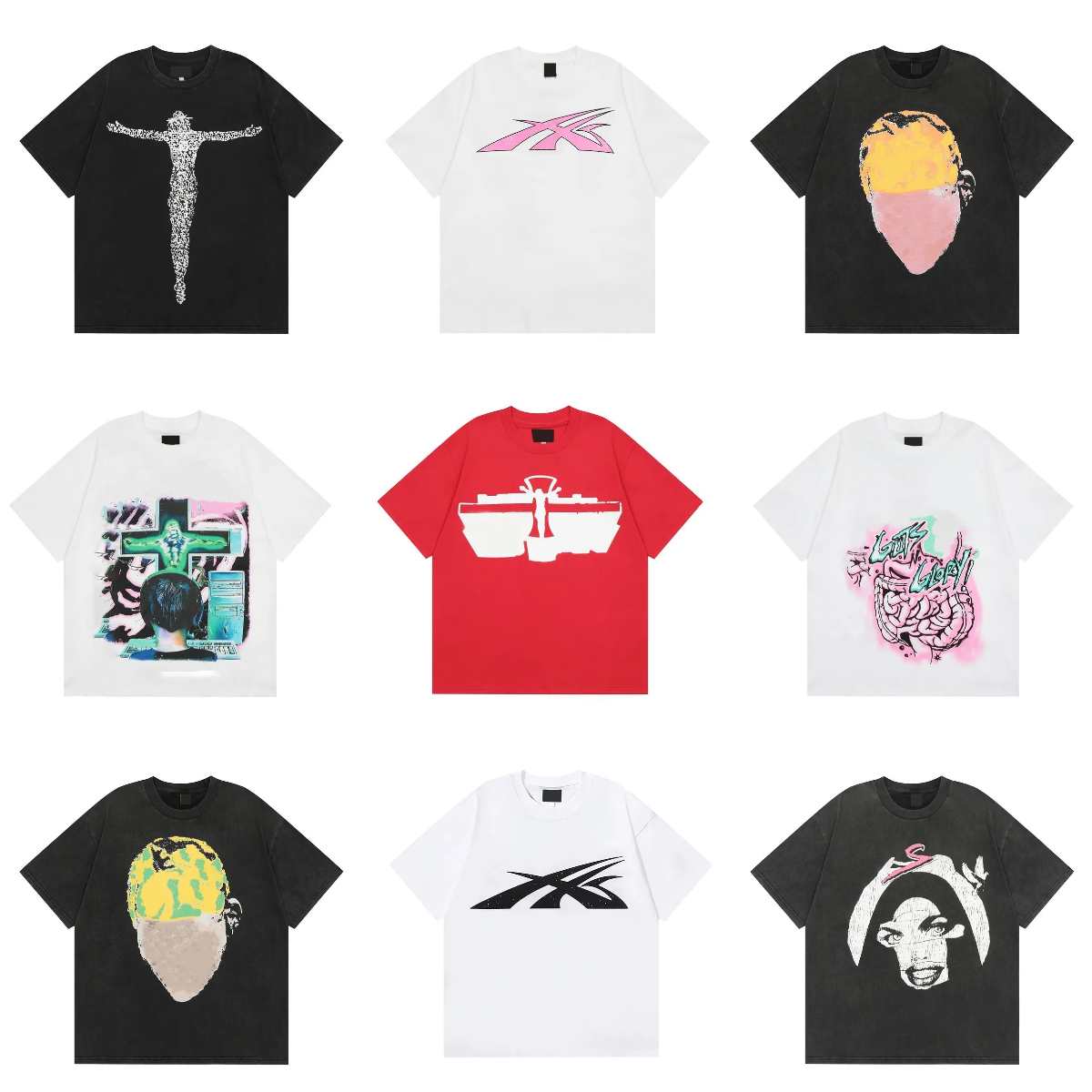 Designer t shirt mens tshirt High Quality graphic tee Streetwear Hip Hop Fashion T Shirt Unisex hoodie Sleeve Tshirts Tops High Street Retro Women T-shirt