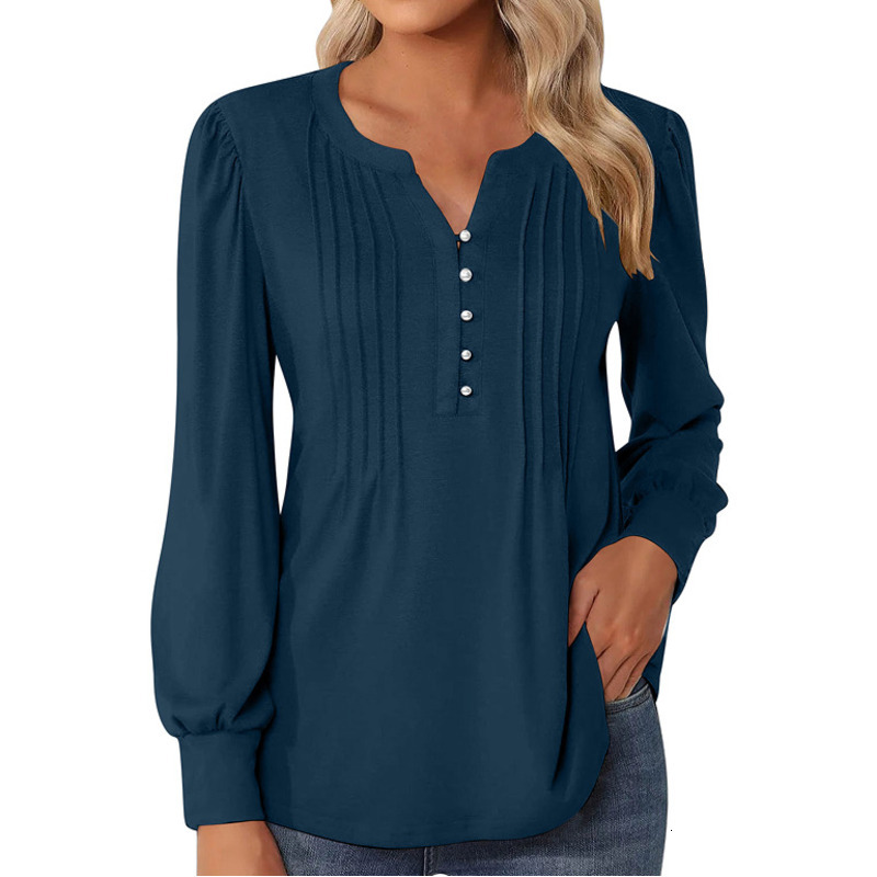 2024 New Pleated Elegant Loose Fit Women's Top T-Shirt
