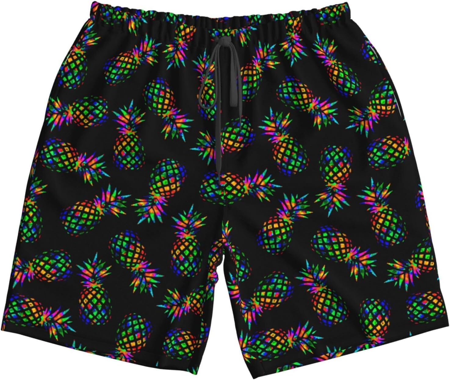 Mens Swim Trunks Quick Dry Board Shorts with Pockets Swimwear Bathing Suits printing