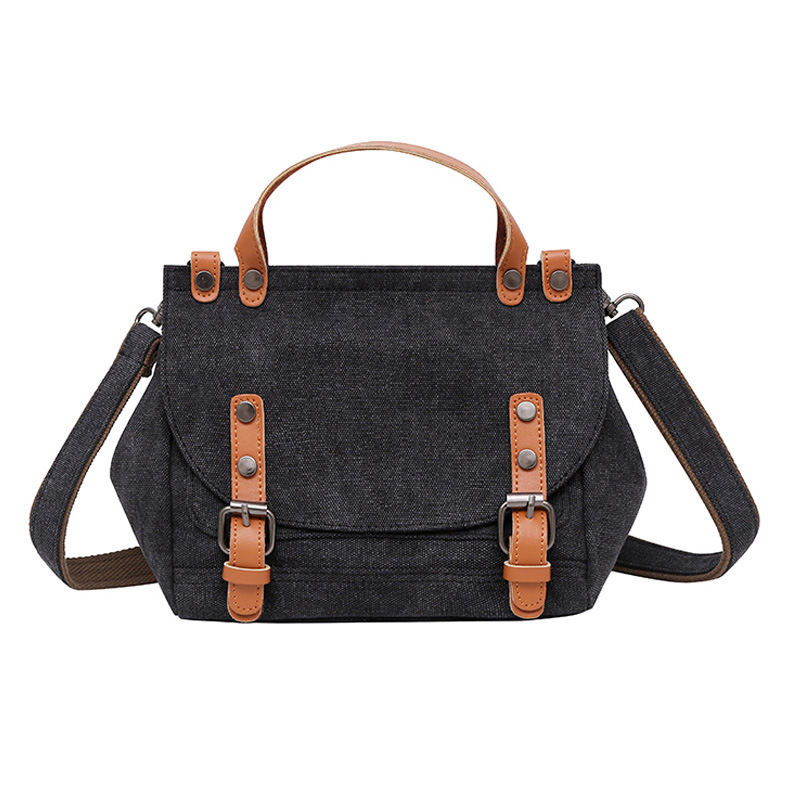 Canvas backpack for women, Korean version versatile casual crossbody, trendy women's fashion handbag, shoulder designer