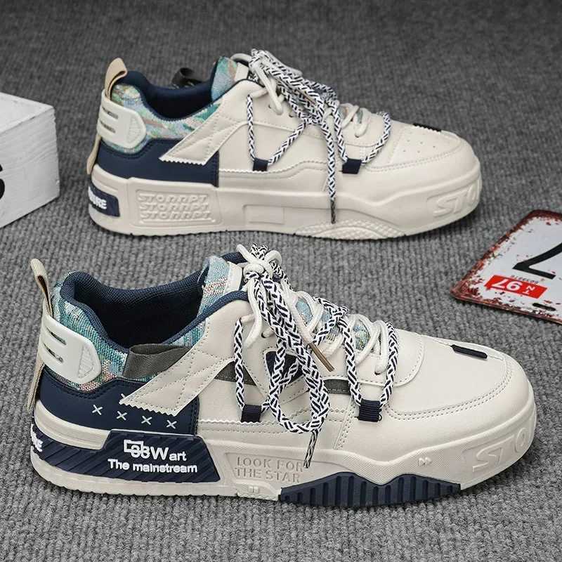 Korean Version Men Casual Shoes Spring Fashion Versatile Thick Sole Comfortable Board Shoes Outdoor Travel Sports Shoes Y250315