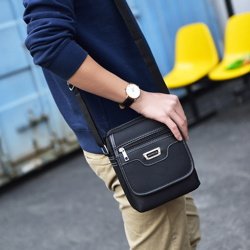 fashionable backpack one shoulder crossbody Korean version, men's casual business, Oxford cloth small bag designer bag