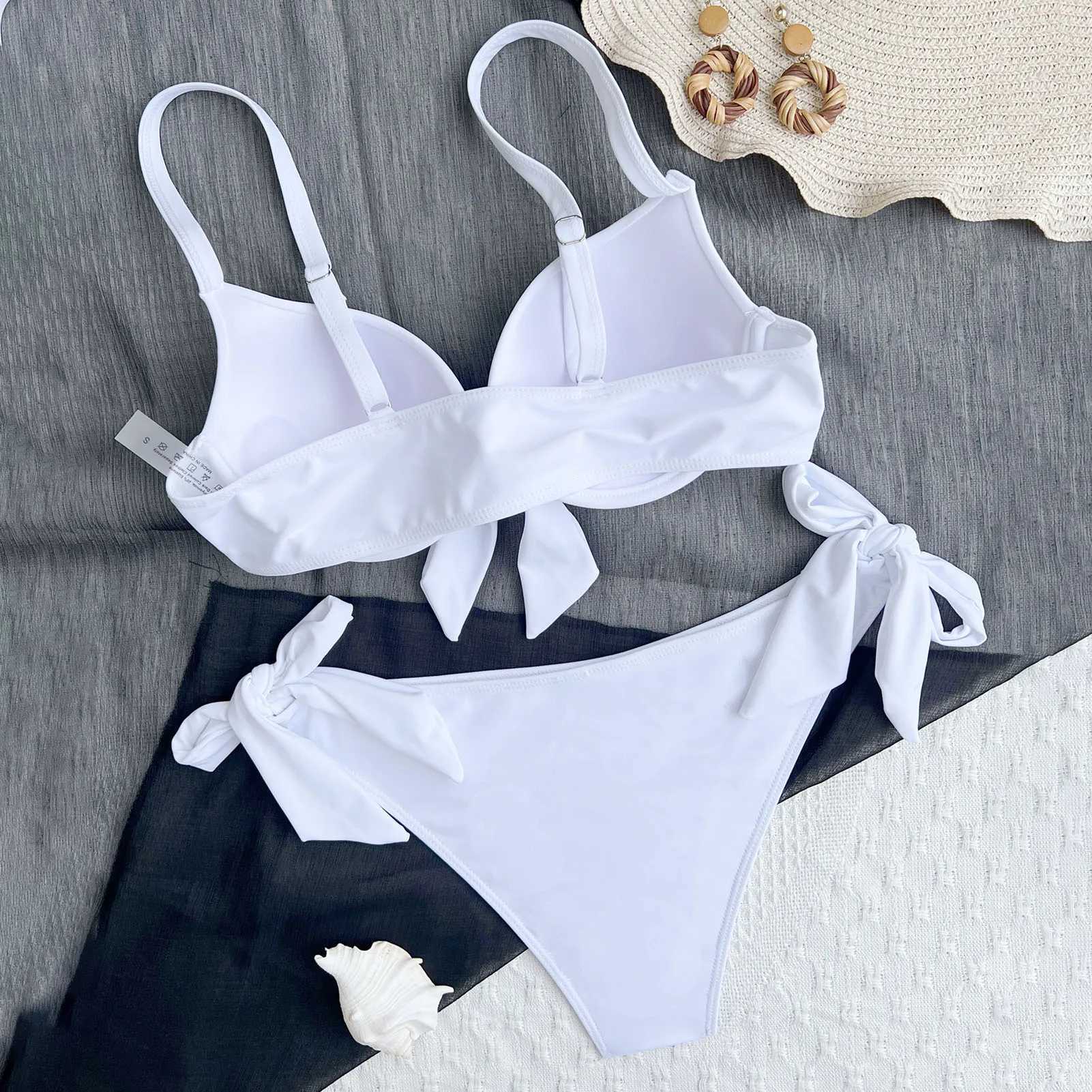 Sexy strapless bra cup bikini womens swimsuit Fa swimsuit two-piece bikini set push up bikini swimsuitXJ250315