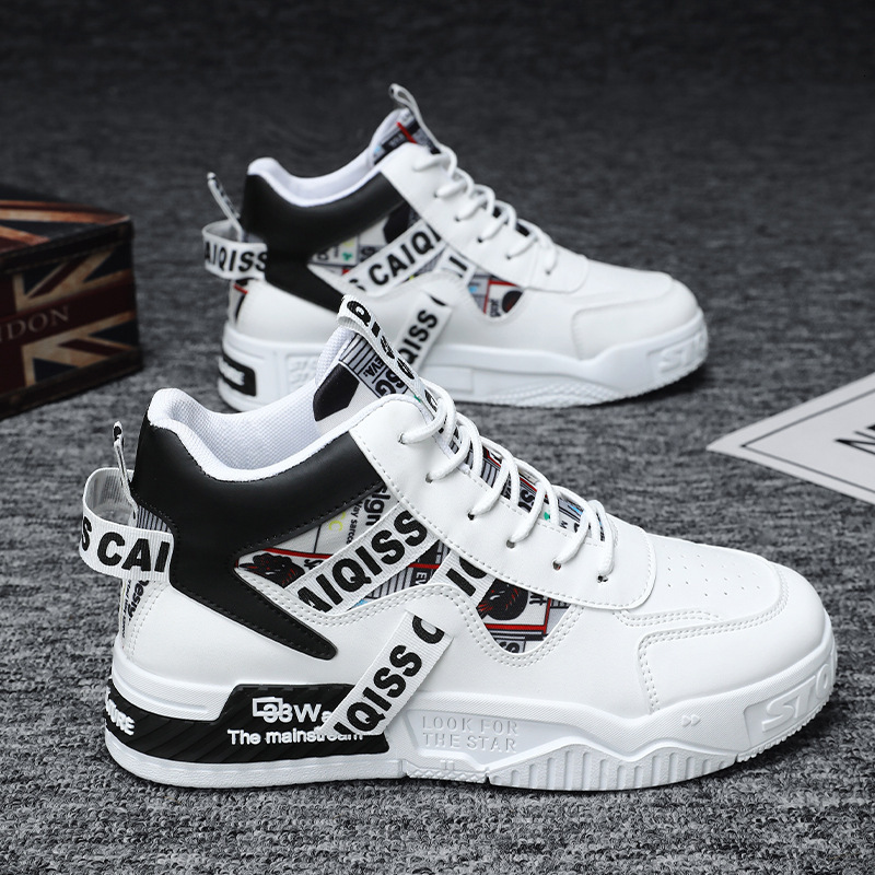 Men's High top Sneakers 2025 New Fashion Waterproof Designer Shoes Youth Big Size Casual Sport Shoes