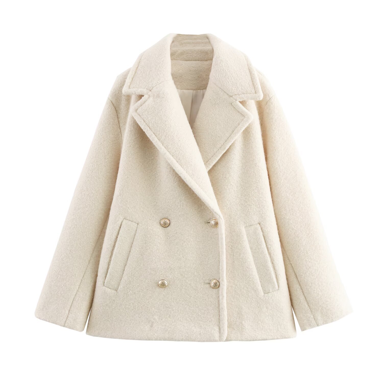 2025 Spring New Product Style Fashionable Versatile Casual Loose Beaded Leather Medium To Long Length Coat