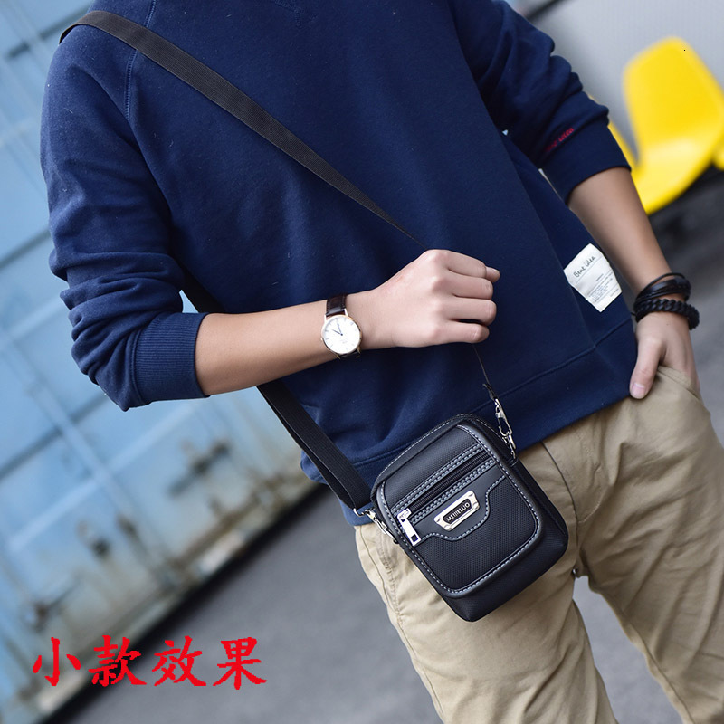 fashionable backpack one shoulder crossbody Korean version, men's casual business, Oxford cloth small bag designer bag