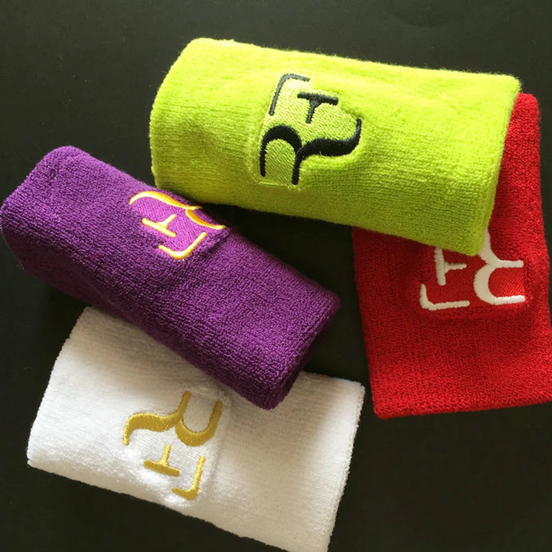 1pcs Cotton Wrist Support Band Wristband Sport Bracers Sweat Towel Cuff Tennis Wrist Guard Protector Strap Fitness Run Sweatband 250314