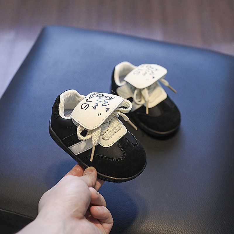 Athletic Outdoor Spring baby puff shoes for boys and girls Korean version comfortable German training shoes fashionable and versatile ugly and cute ca