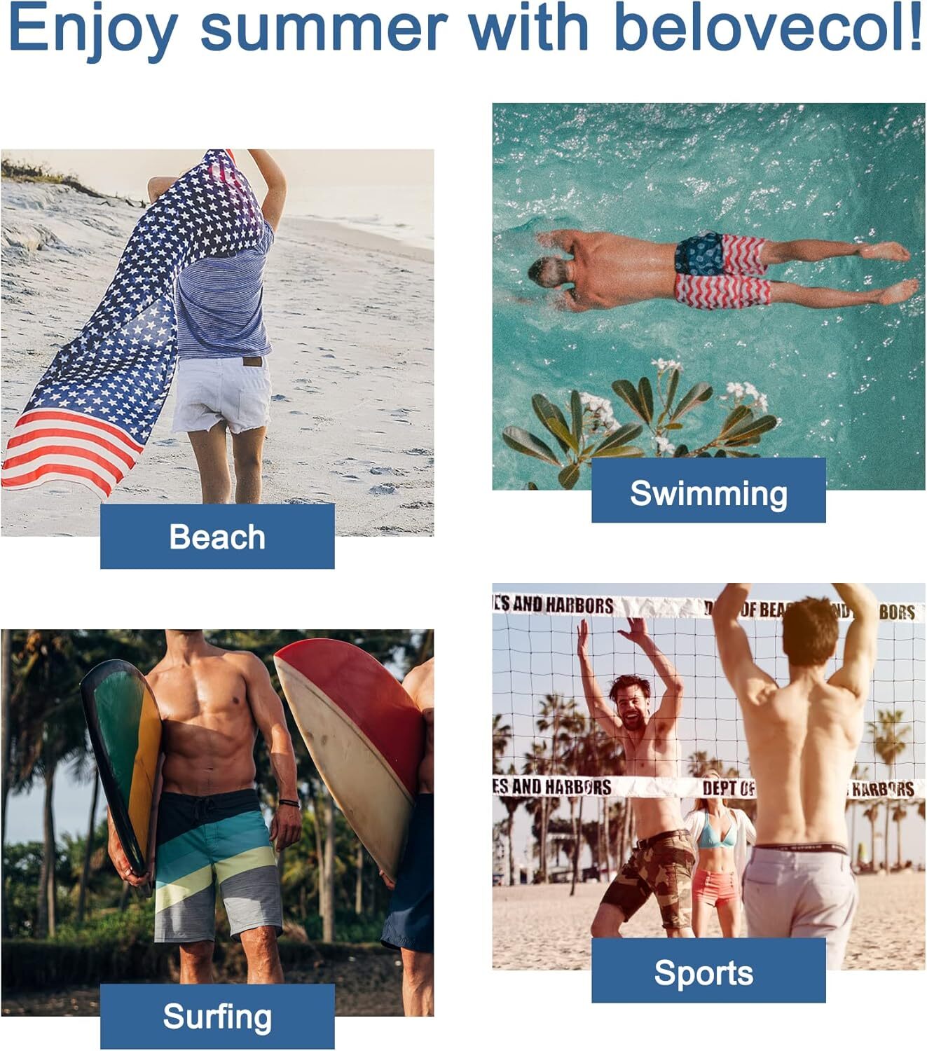 Mens Swim Trunks Summer Cool Quick Dry Board Shorts Bathing Suit with Side Pockets Printed fashionable beach shorts cool