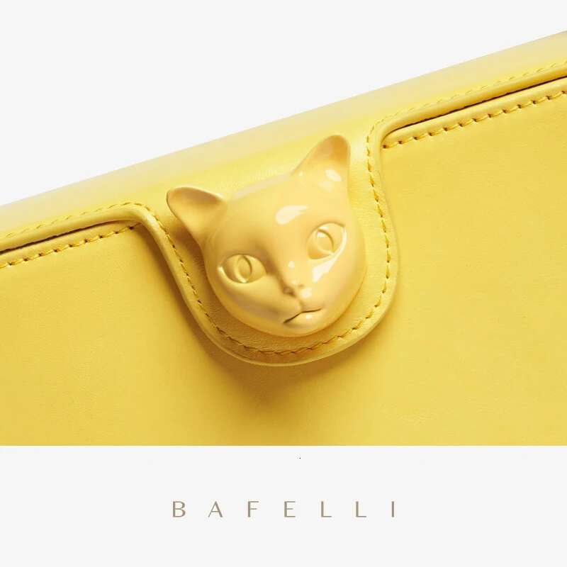 BAFELLI 2023 BAGS FOR Women's HANDBAG FASHION TREND BOXY DESIGNER BRAND GENUINE LEATHER ORIGINAL FLAP PURSE EVENING CAT