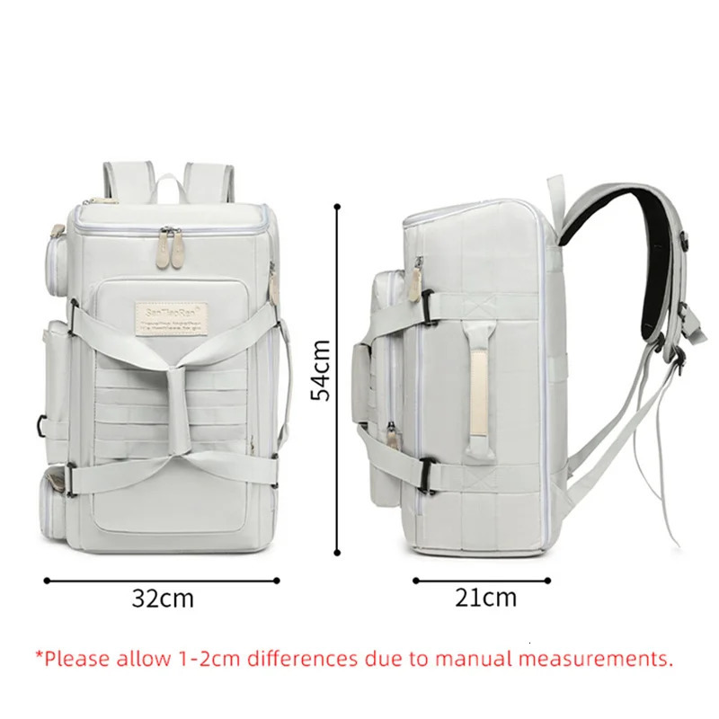 Large capacity fitness bag travel backpack wet separation shoulder outdoor sports yoga training 250314