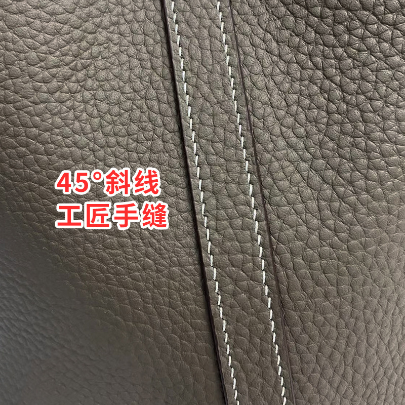 2024 New Vegetable Basket Women's Bucket Large Size, Fake Wire, True Lock, TC Dali Pattern Premium Bag, Handheld