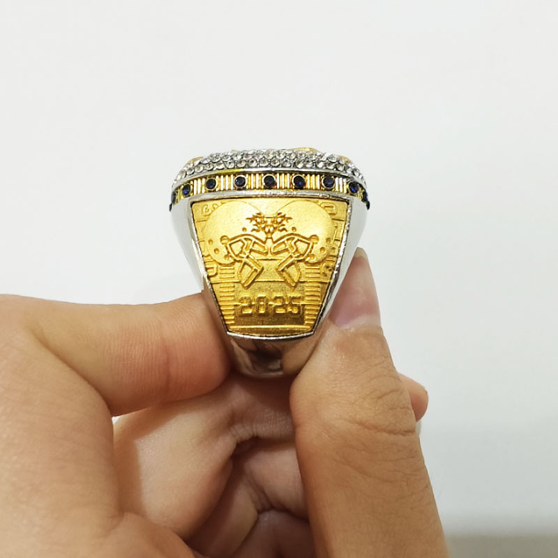 QualityPersonalized Fantasy Football Championship Ring for 2025 - Exclusive Design Detailing R250425