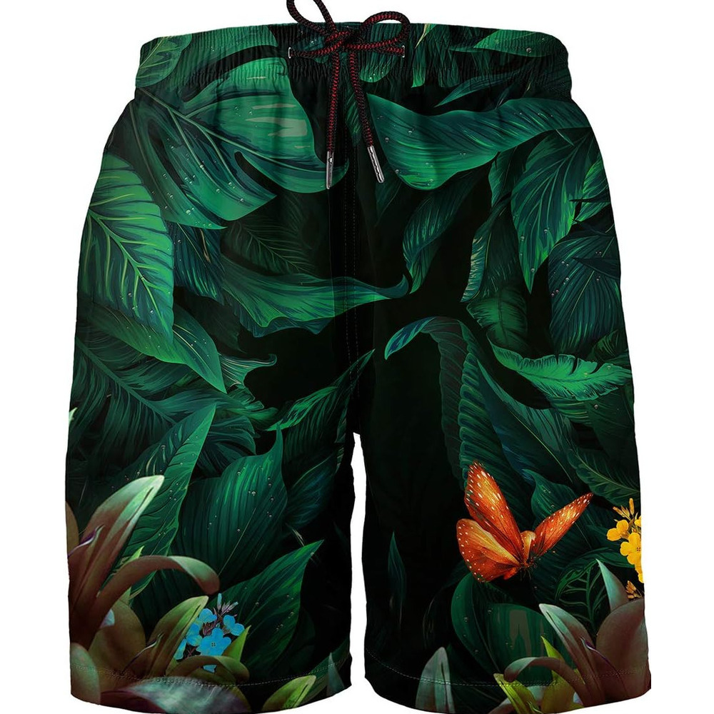 3D Printed Shorts for Men Cool Casual Swim Trunks Colorful Beach Board Shorts with Pockets printing