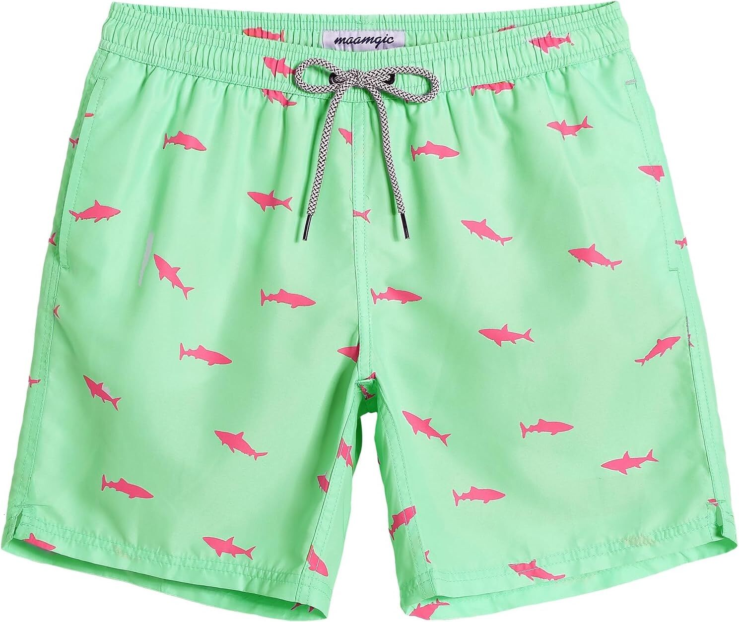 Mens Swim Trunks Quick Dry Swim Shorts with Funny Swimwear Bathing Suits Printed fashionable beach shorts