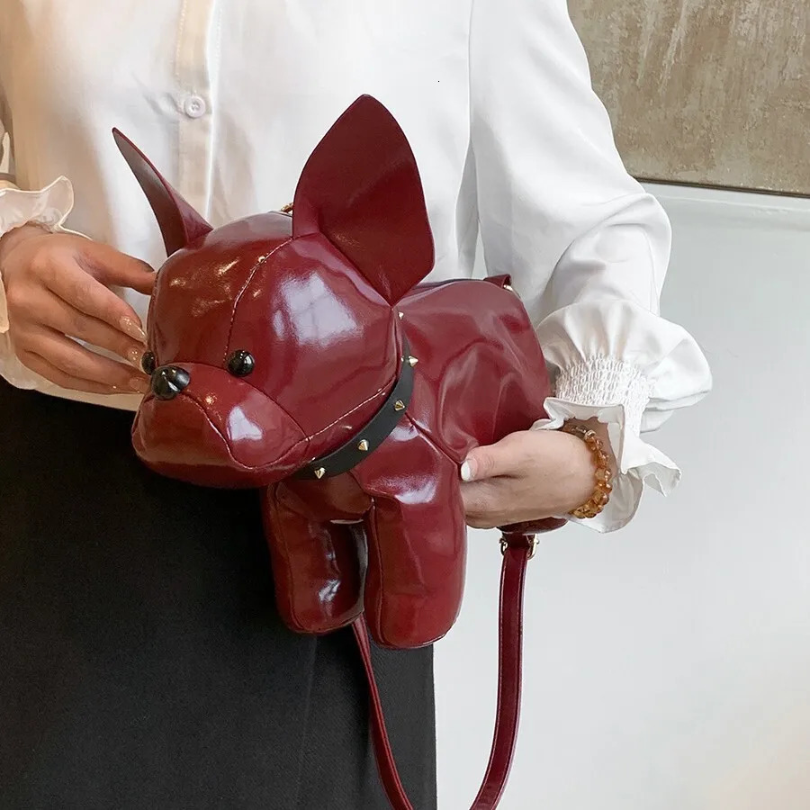 Women shoulder bag Cute animal doll crossbody bag funny dog bag 250314