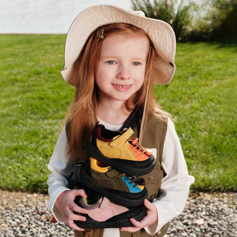 Athletic Outdoor Fashion color blocking topstar childrens shoes childrens sports shoes girls hiking shoes outdoor boys baby shoesY250314Q46B