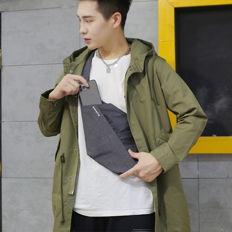digital gun single shoulder chest trendy brand crossbody, close fitting anti-theft men's sports motorcycle riding small bag designer bag