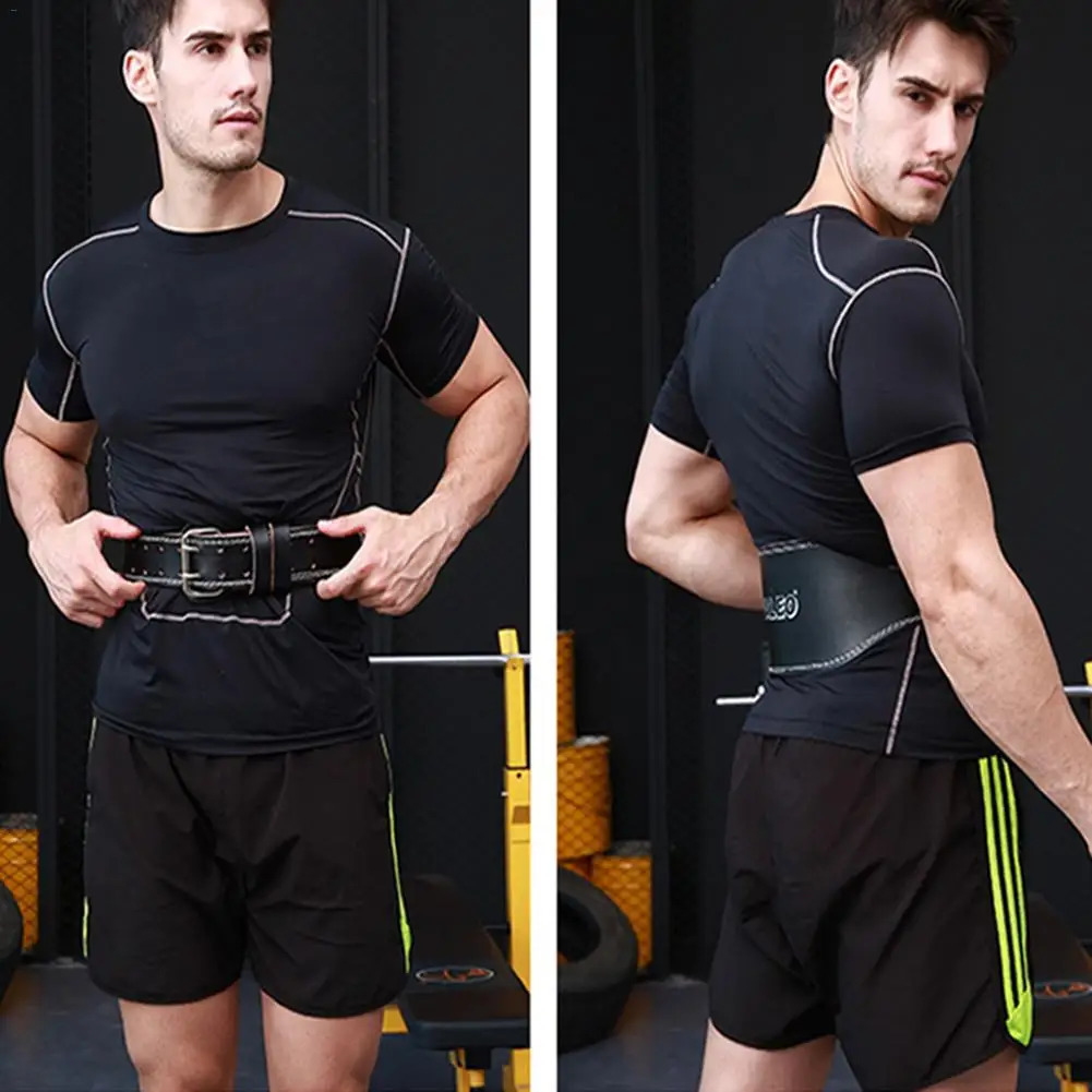 Leather Weightlifting Belt Gym Fitness Crossifit Dumbbell Barbell Powerlifting Back Support Power Training Weight Lifting 250314