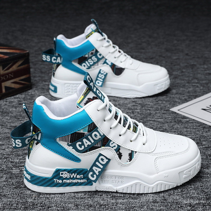Men's High top Sneakers 2025 New Fashion Waterproof Designer Shoes Youth Big Size Casual Sport Shoes