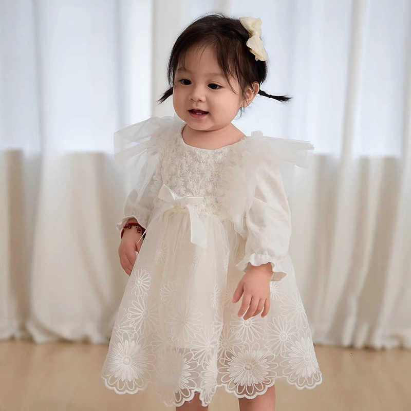 Girl's Dresses Women's Treasure One Year Old Dress Autumn Women's High End Baby Dress Long Sleeve New Baby Dress